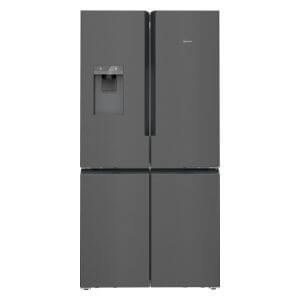 a gunmetal neff american fridge freezer